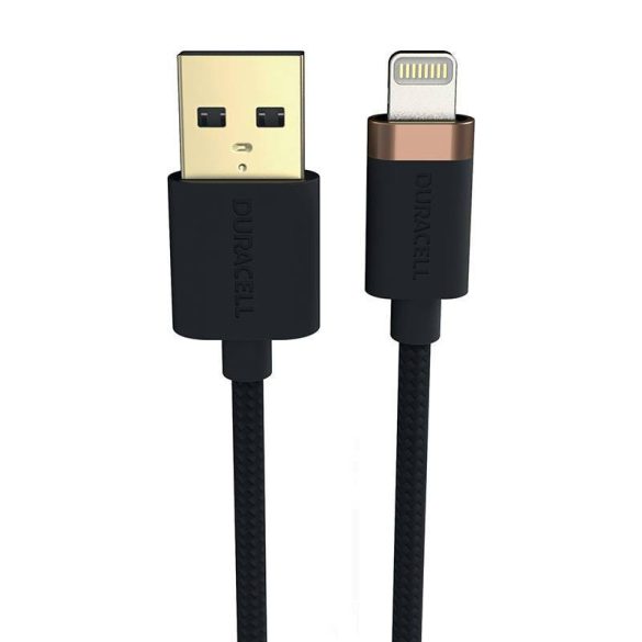 Duracell USB-C kábel Lightninghoz 0,3m (fekete)