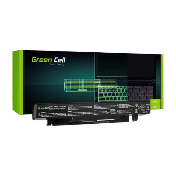Akkumulátor Green Cell A41-X550A A41-X550A A41-X550 Asus A550 K550 R510 R510C R510L X550 X550C X550CA X550CC X550L X550V X550VC számára