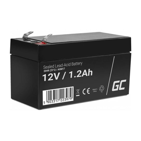 Újratölthető akkumulátor AGM 12V 1.2Ah karbantartásmentes UPS ALARM akkumulátorhoz