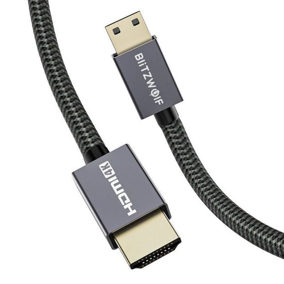 Blitzwolf BW-HDC4 HDMI HDMI HDMI kábel 4K, 1,2m (fekete)