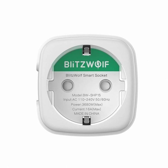 Blitzwolf BW-SHP15 intelligens aljzat, ZigBee, 3680W