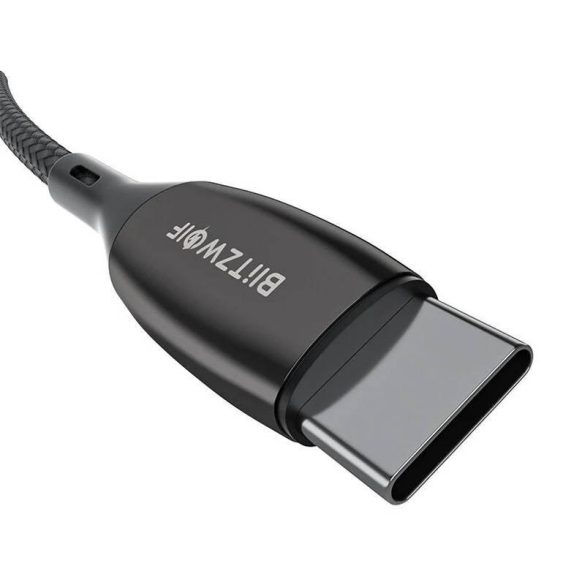 Blitzwolf BW-TC23 USB-C kábel USB-C-re, 100W 1.8m (fekete)