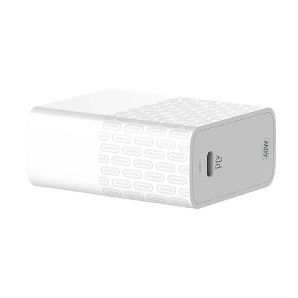 LDNIO A1405C hálózati töltő 1xUSB-C csatlakozóval és Type-C - Lightning kábellel 40W fehér