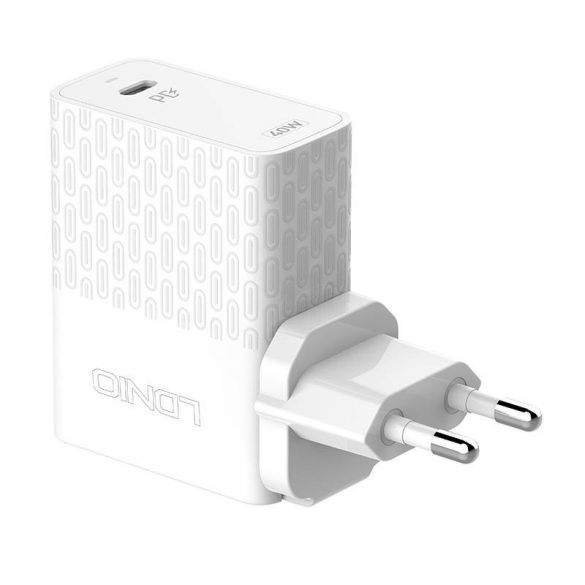 LDNIO A1405C hálózati töltő 1xUSB-C csatlakozóval és Type-C - Lightning kábellel 40W fehér