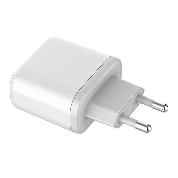 LDNIO A2528C hálózati töltő 2xUSB-C csatlakozóval és Type-C - Lightning kábellel 35W fehér