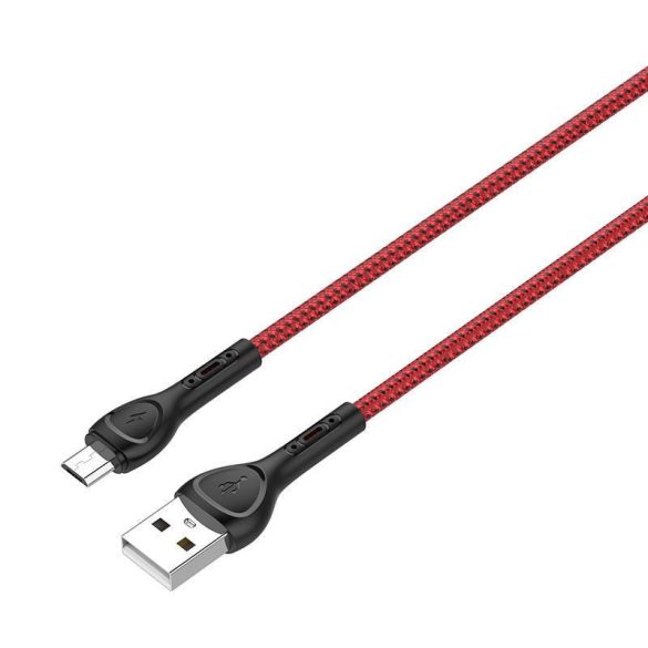 LDNIO LS482 2m USB - Micro USB kábel (piros)