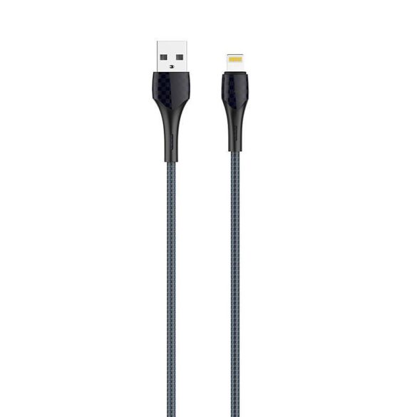 LDNIO LS521, 1m USB - Lightning kábel (szürke-kék)