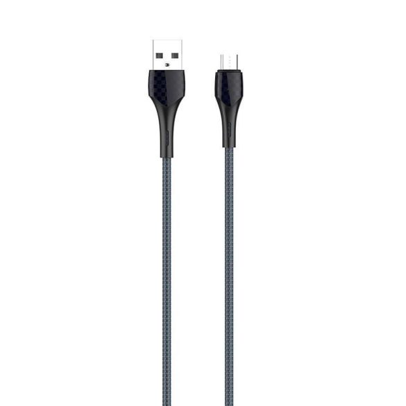 LDNIO LS522 2m USB - Micro USB kábel (szürke-kék)