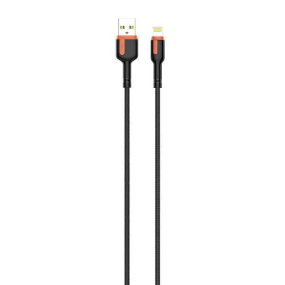 LDNIO LS532, USB - Lightning 2m kábel (szürke-narancs)