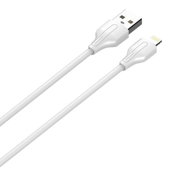 USB Lightning kábel LDNIO LS540, 2.4A, 0.2m (fehér)