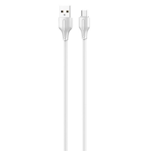 USB-Micro USB kábel LDNIO LS540, 2,4A, 0,2m (fehér)