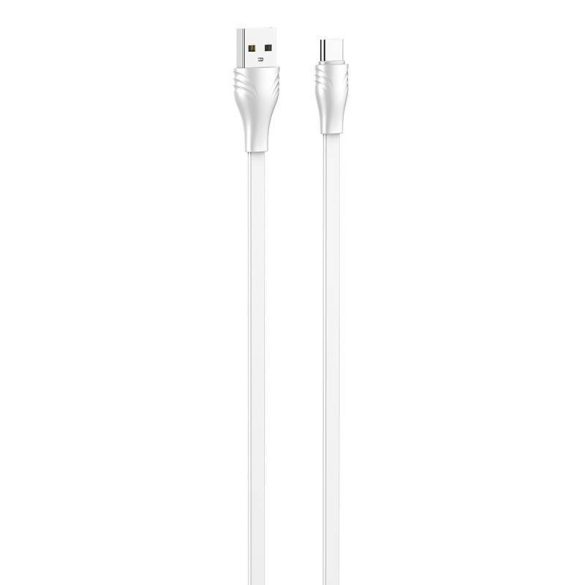 Kábel USB-ről USB-C-re LDNIO LS552, 2.1A, 2m (fehér)