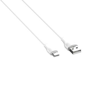 Kábel USB-ről USB-C-re LDNIO LS553, 2.1A, 2m (fehér)