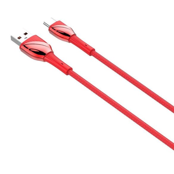 USB és USB-C kábel LDNIO LS662, 30W, 2m (piros)