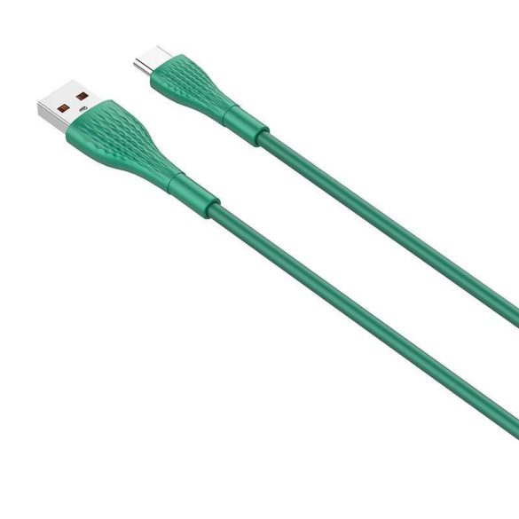 USB és USB-C kábel LDNIO LS671, 30W, 1m (zöld)