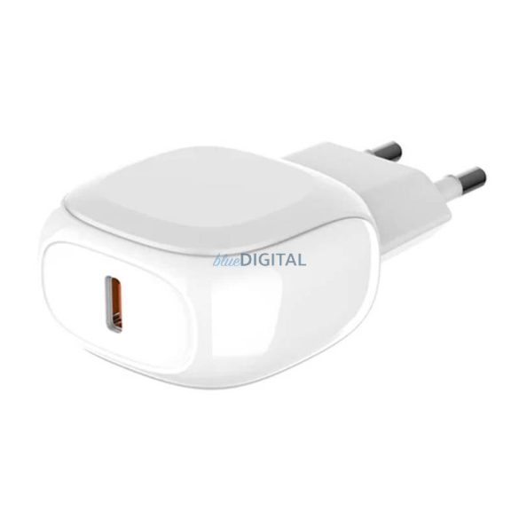 LDNIO A1206C hálózati töltő 1xUSB-C csatlakozóval és Type-C - Type-C kábellel 27W fehér