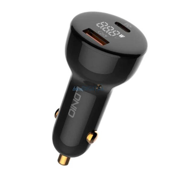 LDNIO C101 autós töltő 1xUSB-A és 1xUSB-C csatlakozóval és Type-C - Type-C kábellel