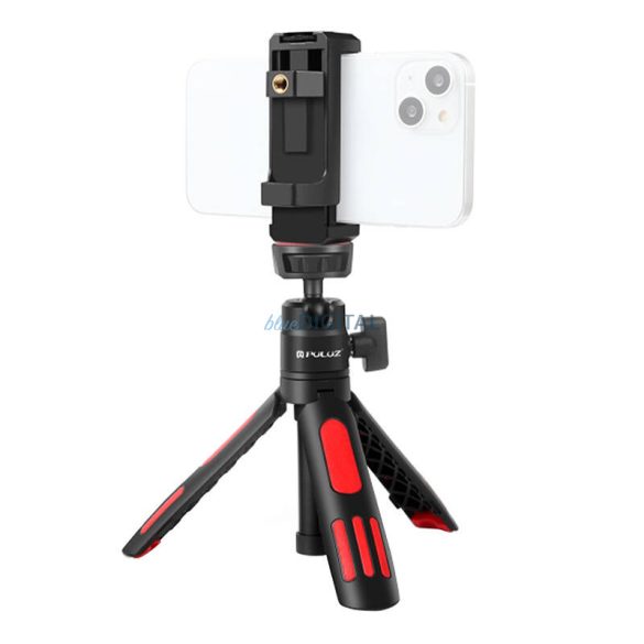 PULUZ Selfie Stand Tripod állvány telefon bilinccsel okostelefonokhoz (piros)