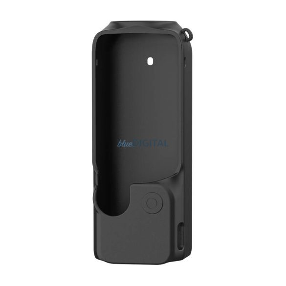 Szilikon borító tok készlet szíjjal PULUZ a DJI OSMO Pocket 3 számára (fekete)