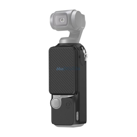 Szilikon borító tok készlet szíjjal PULUZ a DJI OSMO Pocket 3 számára (fekete)