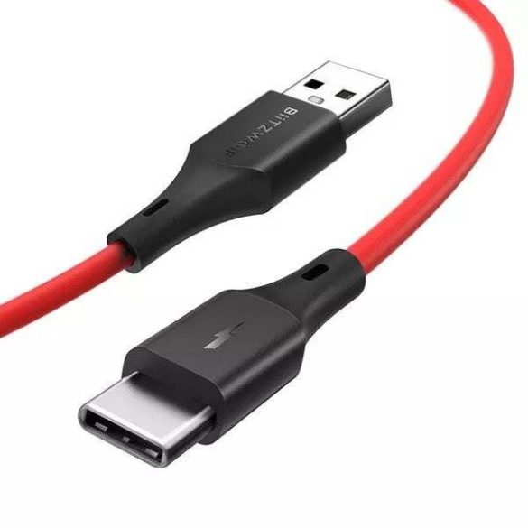 USB-kábel USB-C-hez BlitzWolf BW-TC15 3A 1,8 m (piros)