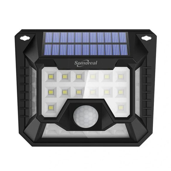 Somoreal SM-OLT3 kültéri napelemes LED lámpa mozgás- és szürkületérzékelővel, 1200mAh (2 db)