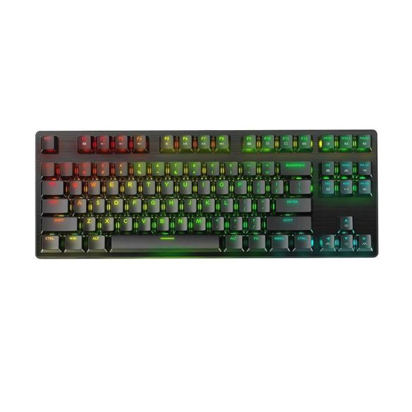 Mechanikus gamer billentyűzet BlitzWolf BW-KB2,  kék kapcsolóval (RGB)