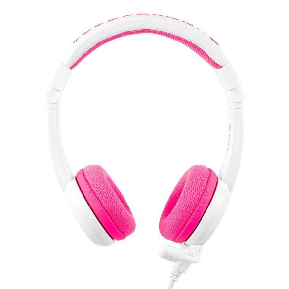 Vezetékes fejhallgató gyerekeknek BuddyPhones School+ (rózsaszín)