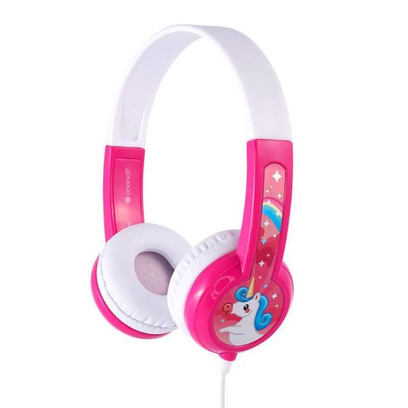 Vezetékes fejhallgató gyerekeknek Buddyphones DiscoverFun (rózsaszín)