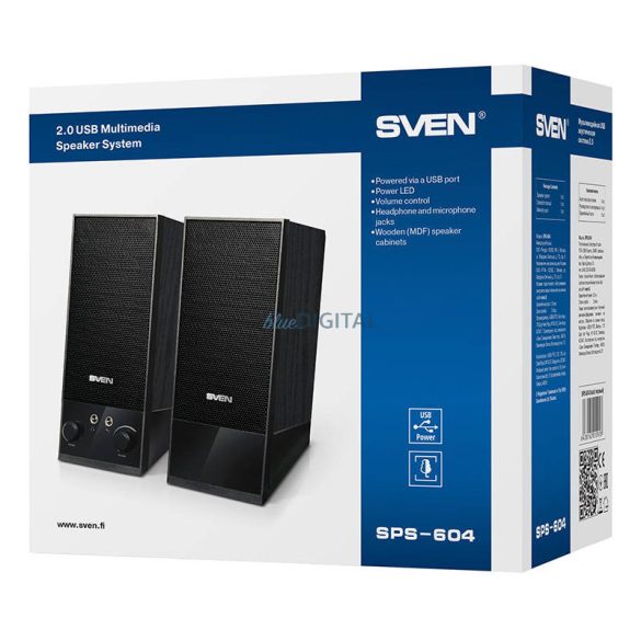 Hangszórók SVEN SPS-604 4W USB (fekete)