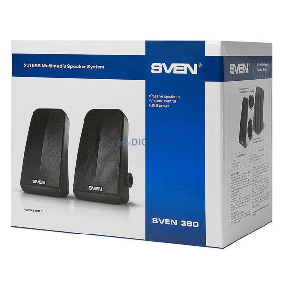 Hangszórók SVEN 380 USB (fekete)