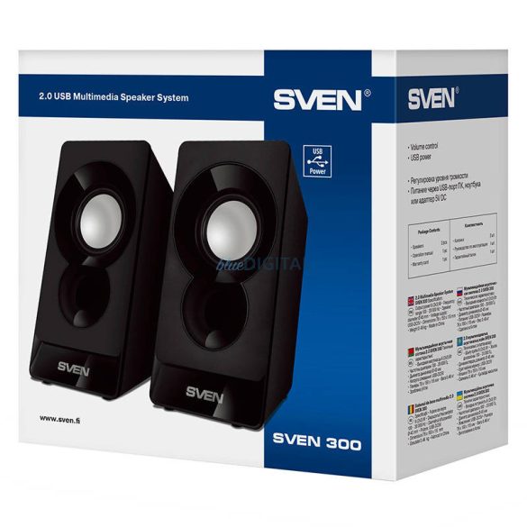 Hangszórók SVEN 300 USB (fekete)