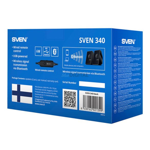 Hangszórók SVEN 340 USB (fekete)