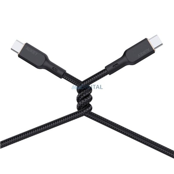 Kábel Aukey CB-KCC101 USB-C USB-C-re 1m (fekete)