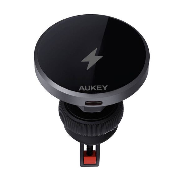 Aukey HD-MC13 autós tartó és töltő 15W Qi2 - fekete