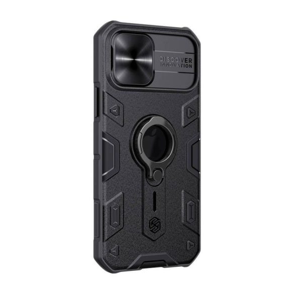 Nillkin CamShield Armor tok iPhone 12/ iPhone 12 Pro készülékhez (fekete)