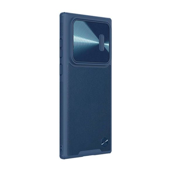 Nillkin CamShield bőr tok Samsung Galaxy S22 Ultra (kék)