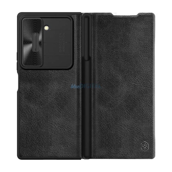 Nillkin Qin Pro Leather tok Samsung Galaxy Z Fold6 - fekete