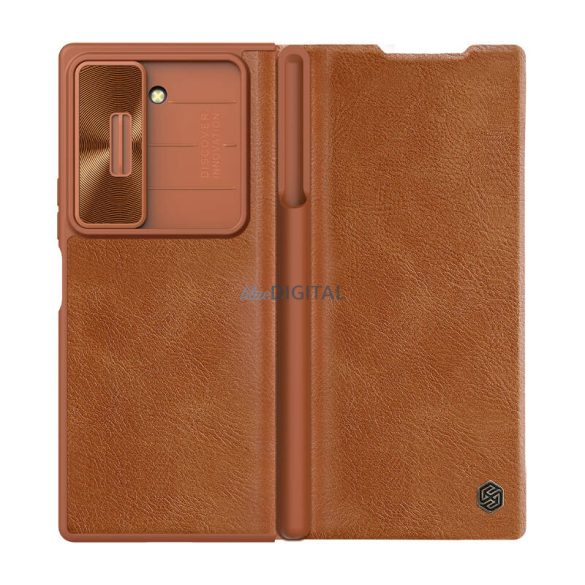 Nillkin Qin Pro Leather tok Samsung Galaxy Z Fold6 - barna