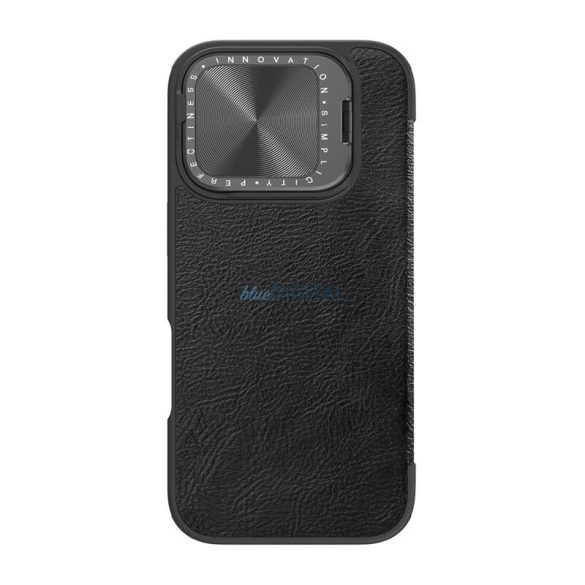 Nillkin Qin Pro Leather tok iPhone 16 Pro Max - fekete