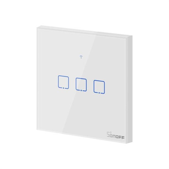 Sonoff Érintőképernyős kapcsoló WiFi + T0 EU TX (3 csatornás)