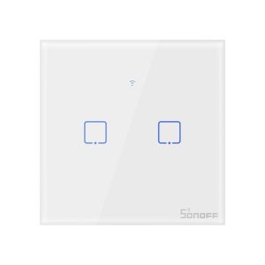 Sonoff Érintőképernyős kapcsoló WiFi + RF 433 T1 EU TX (2 csatornás)