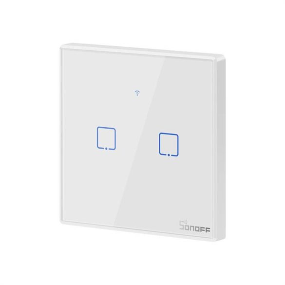 Sonoff Érintőképernyős kapcsoló WiFi + RF 433 T2 EU TX (2 csatornás)