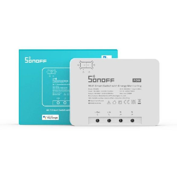 Sonoff Smart WiFi POWR3 kapcsoló nagy teljesítménnyel