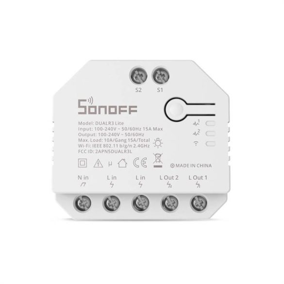 Sonoff Dual R3 Lite Wi-Fi Okoskapcsoló