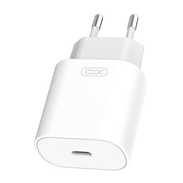 Xo L91 hálózati töltő 1xUSB-C csatlakozóval és Type-C - Lightning kábellel 25W (fehér)