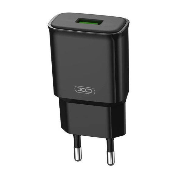 Xo L92D hálózati töltő 1xUSB-A csatlakozóval, 18W (fekete)