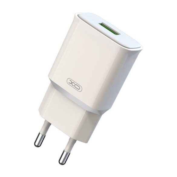 Xo L92D hálózati töltő, 1xUSB-A csatlakozóval, 18W (fehér)