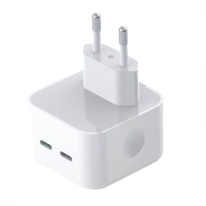 Xo L102 hálózati töltő 2xUSB-C csatlakozóval 35W (fehér)