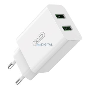 Xo L119 hálózati töltő 2xUSB-A csatlakozóval 18W fehér